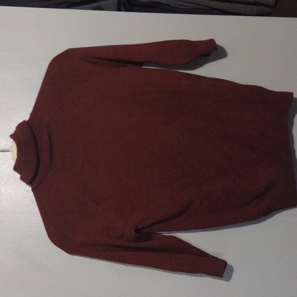 Zara burgundy maroon red turtleneck 3/4 length sleeves size small - Picture 5 of 5
